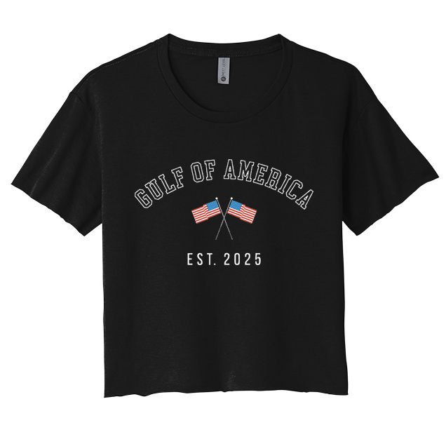 gulf Of America Est 2025 USA American Crop Top