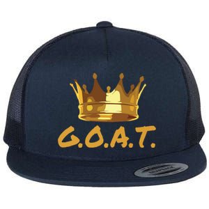 Greatest Of All Time GOAT Flat Bill Trucker Hat