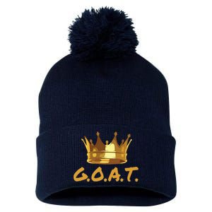 Greatest Of All Time GOAT Pom Pom 12in Knit Beanie