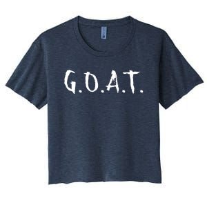 Greatest Of All Time GOAT Women's Crop Top Tee