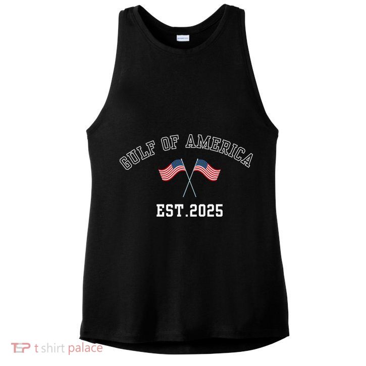Gulf Of America Patriotic Ladies PosiCharge Tri-Blend Wicking Tank