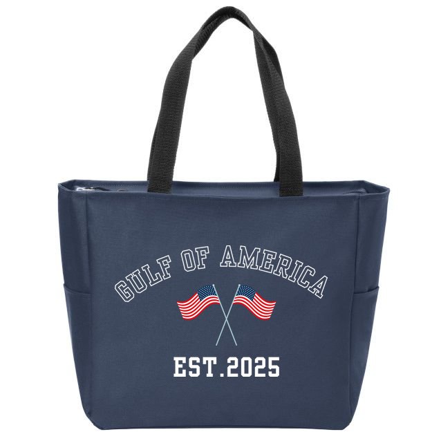 Gulf Of America Patriotic Zip Tote Bag