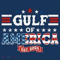 Gulf of America Est 2025 USA-Made Doggie Bandana