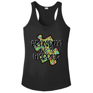 Grandma Of A Warrior Autism Awareness Acceptance Gift Great Gift Ladies PosiCharge Competitor Racerback Tank