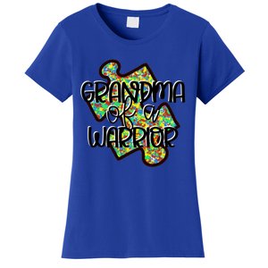 Grandma Of A Warrior Autism Awareness Acceptance Gift Great Gift Women's T-Shirt