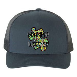 Grandpa Of A Warrior Autism Awareness Acceptance Gift Meaningful Gift Yupoong Adult 5-Panel Trucker Hat