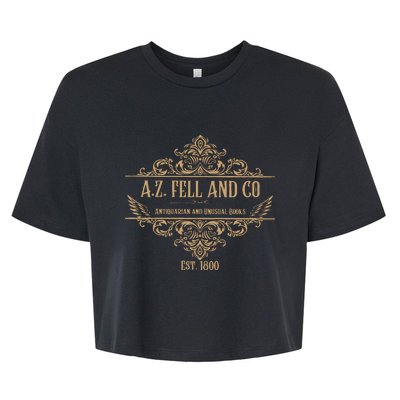 Good Omens A.Z. Fell And Co Antiquarian And Unusual Books Bella+Canvas Jersey Crop Tee