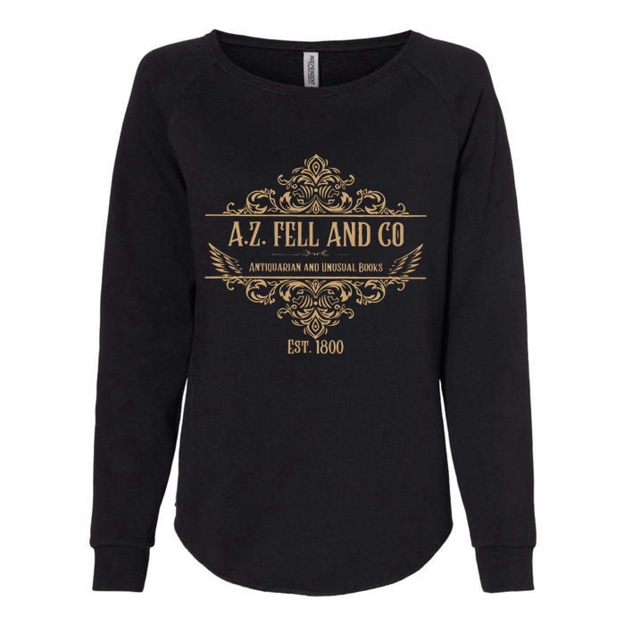 Good Omens A.Z. Fell And Co Antiquarian And Unusual Books Womens California Wash Sweatshirt