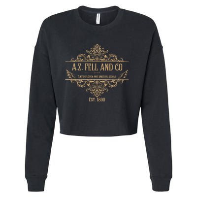 Good Omens A.Z. Fell And Co Antiquarian And Unusual Books Cropped Pullover Crew