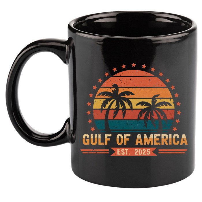 Gulf Of America Retro 11oz C Handle Ceramic Mug