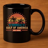 Gulf Of America Retro 11oz C Handle Ceramic Mug