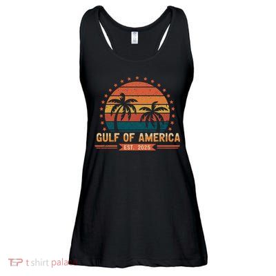 Gulf Of America Retro Ladies Essential Flowy Tank