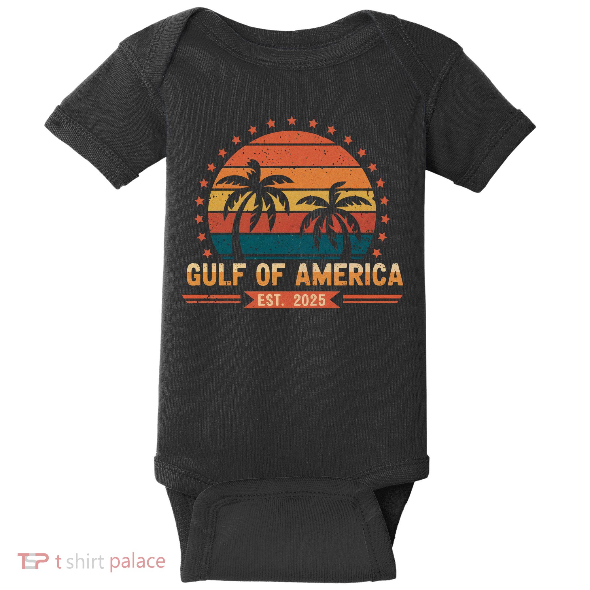Gulf Of America Retro Baby Bodysuit