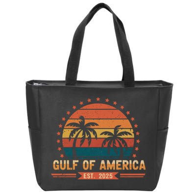 Gulf Of America Retro Zip Tote Bag