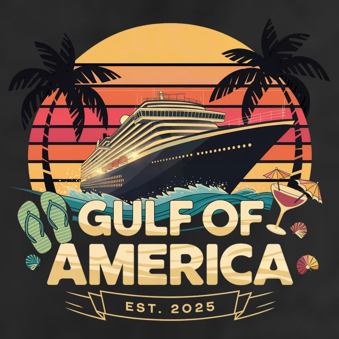 Gulf Of America 7 Panel Mesh Trucker Snapback Hat