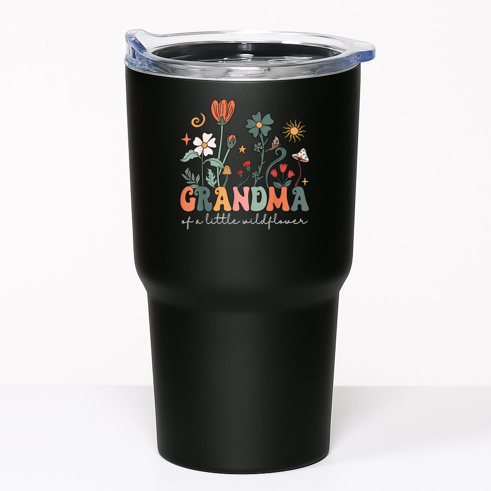 Grandma Of A Little Wildflower Girl Women Family Matching Tumbler