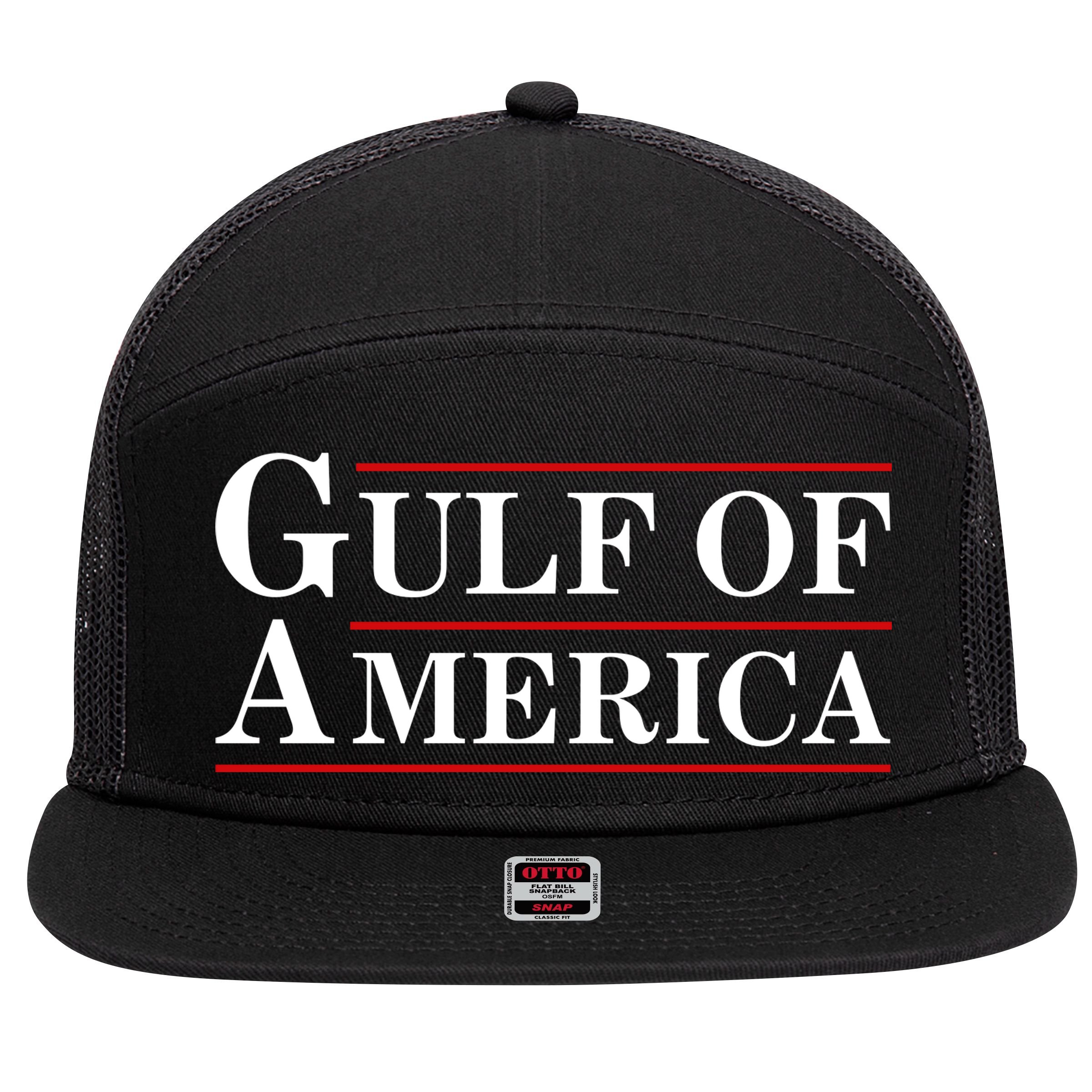 Gulf Of America 7 Panel Mesh Trucker Snapback Hat