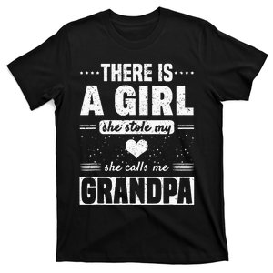 Grandpa of a Who Stole My Heart Father`s Day Granddad T-Shirt