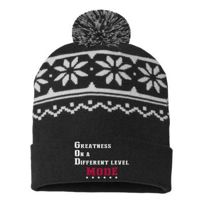 Greatness On A Different Level MODE USA-Made Snowflake Beanie