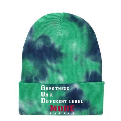 Greatness On A Different Level MODE Tie Dye 12in Knit Beanie