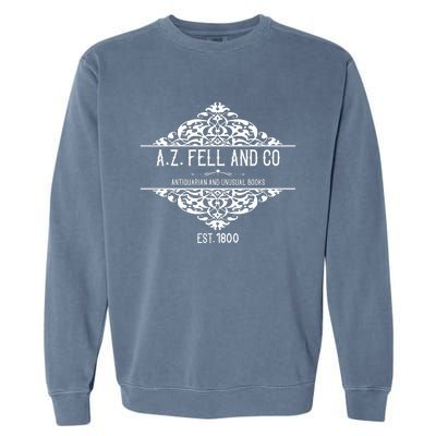 Good Omens A.Z. Fell And Co Antiquarian And Unusual Books Tees Aziraphale Crow Garment-Dyed Sweatshirt