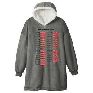 Guilty On All 34 Counts Hooded Wearable Blanket