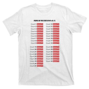 Guilty On All 34 Counts T-Shirt