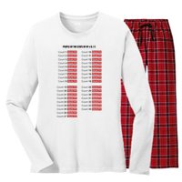 Guilty On All 34 Counts Women's Long Sleeve Flannel Pajama Set 