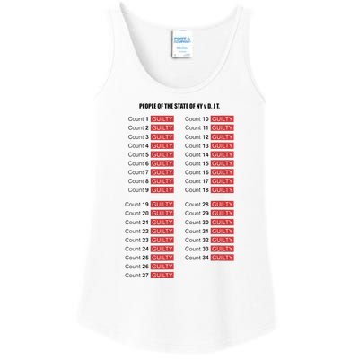 Guilty On All 34 Counts Ladies Essential Tank