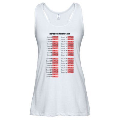 Guilty On All 34 Counts Ladies Essential Flowy Tank