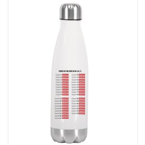 Guilty On All 34 Counts Stainless Steel Insulated Water Bottle