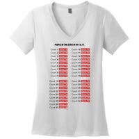 Guilty On All 34 Counts Women's V-Neck T-Shirt