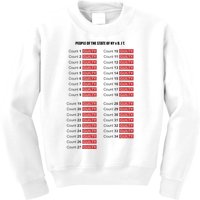 Guilty On All 34 Counts Kids Sweatshirt