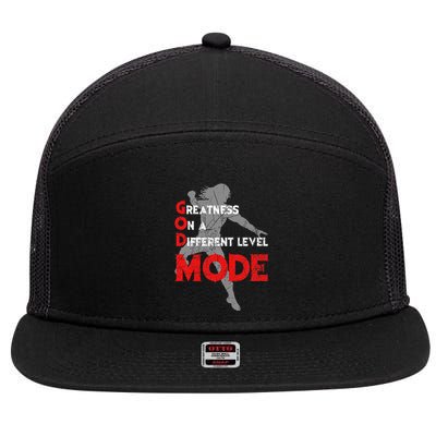 Greatness On A Different Level Mode 7 Panel Mesh Trucker Snapback Hat