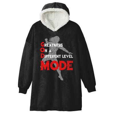 Greatness On A Different Level Mode Hooded Wearable Blanket