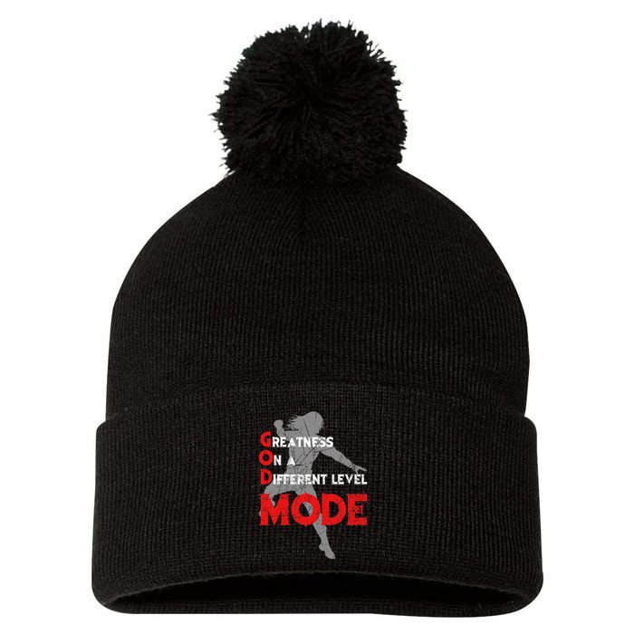 Greatness On A Different Level Mode Pom Pom 12in Knit Beanie