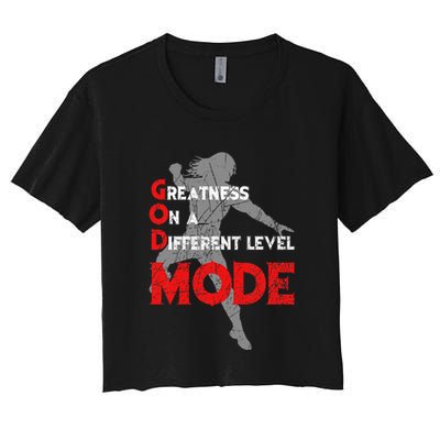 Greatness On A Different Level Mode Crop Top