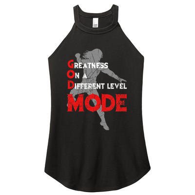 Greatness On A Different Level Mode Women's Perfect Tri Rocker Tank