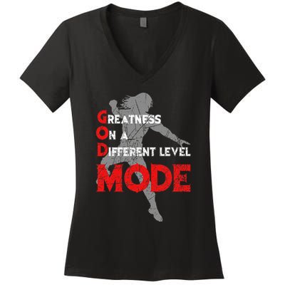 Greatness On A Different Level Mode Women's V-Neck T-Shirt