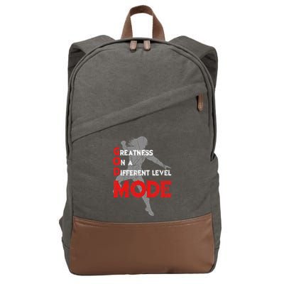 Greatness On A Different Level Mode Cotton Canvas Backpack