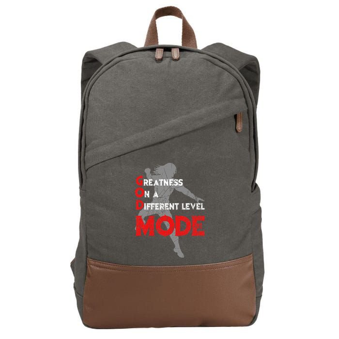 Greatness On A Different Level Mode Cotton Canvas Backpack