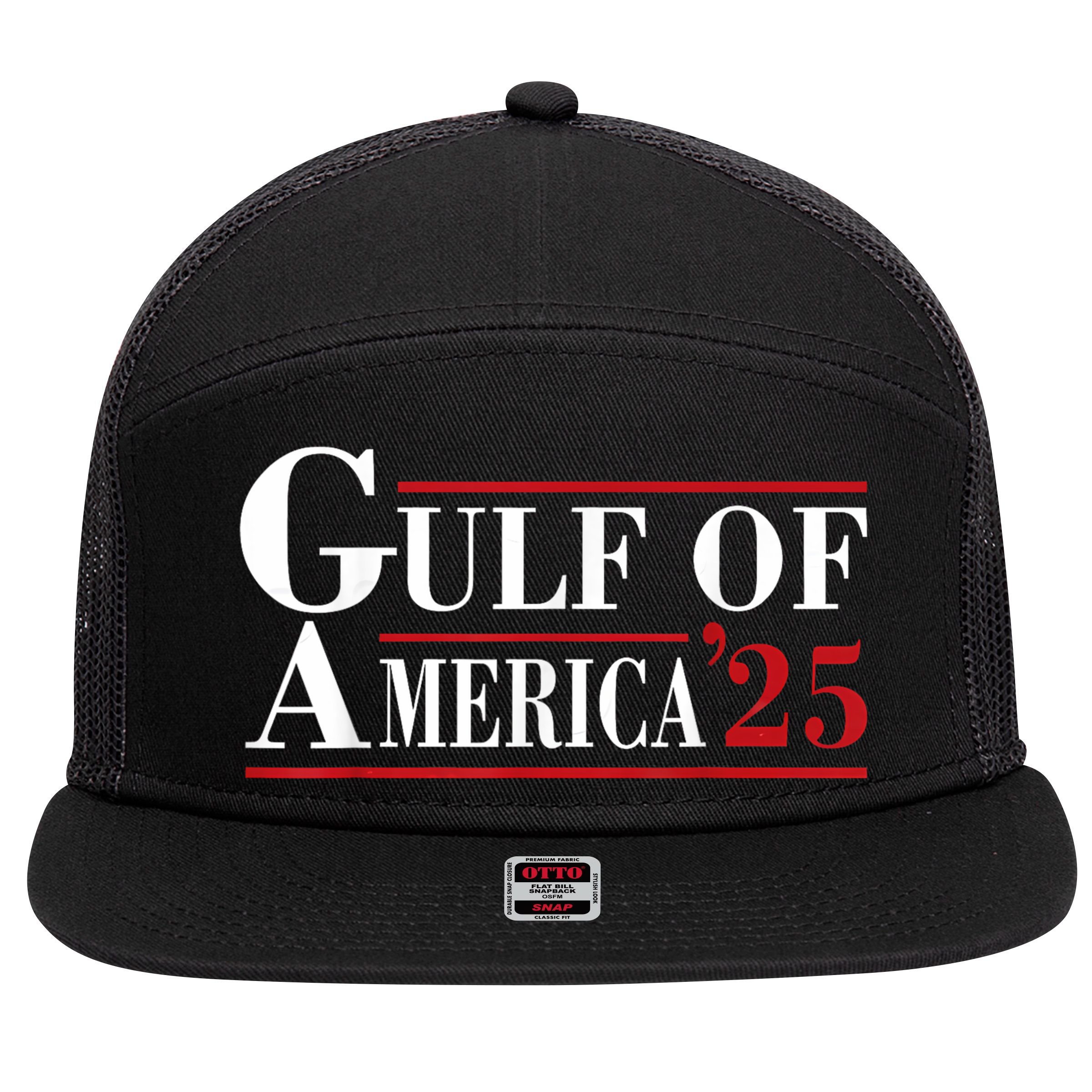 Gulf Of America ’25 7 Panel Mesh Trucker Snapback Hat