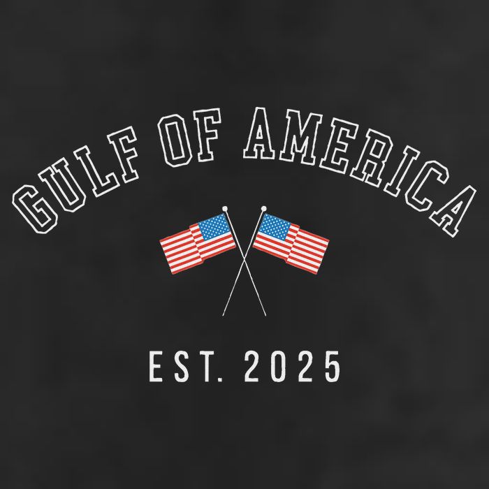 Gulf Of America Est.2025 7 Panel Mesh Trucker Snapback Hat