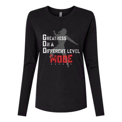 Greatness On A Different Level Mode Womens Cotton Relaxed Long Sleeve T-Shirt