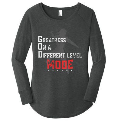 Greatness On A Different Level Mode Women's Perfect Tri Tunic Long Sleeve Shirt