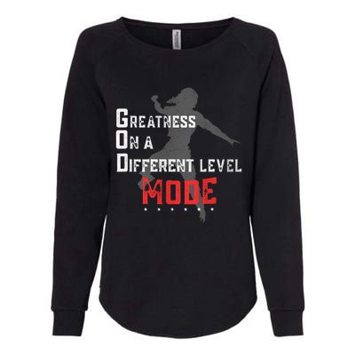 Greatness On A Different Level Mode Womens California Wash Sweatshirt