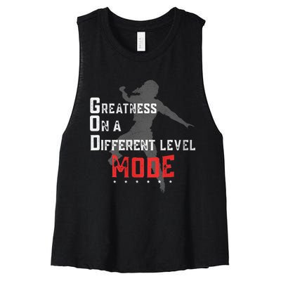 Greatness On A Different Level Mode Women's Racerback Cropped Tank