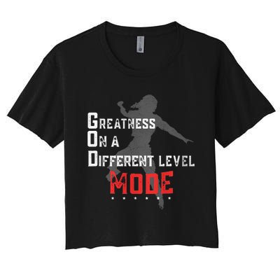 Greatness On A Different Level Mode Women's Crop Top Tee