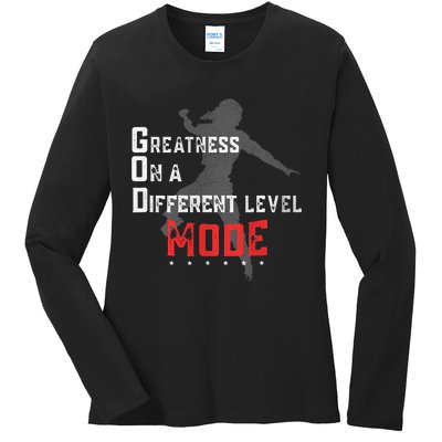 Greatness On A Different Level Mode Ladies Long Sleeve Shirt