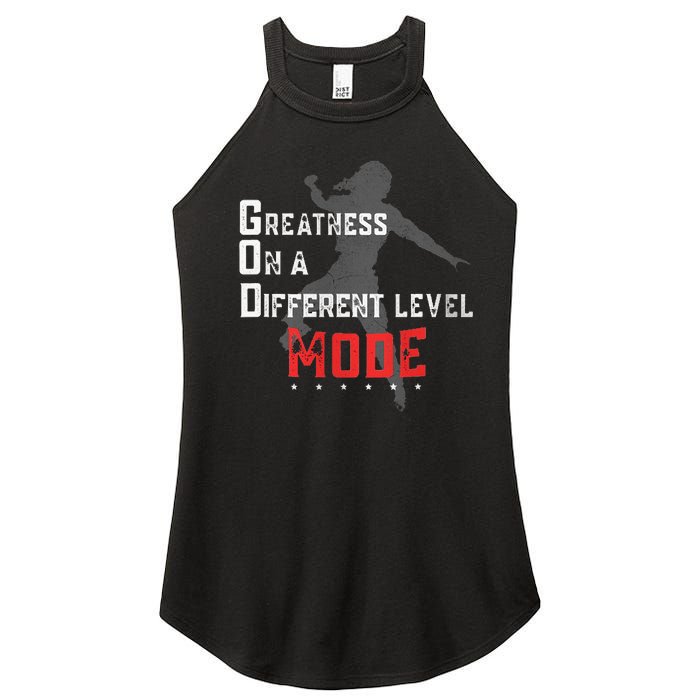 Greatness On A Different Level Mode Women's Perfect Tri Rocker Tank